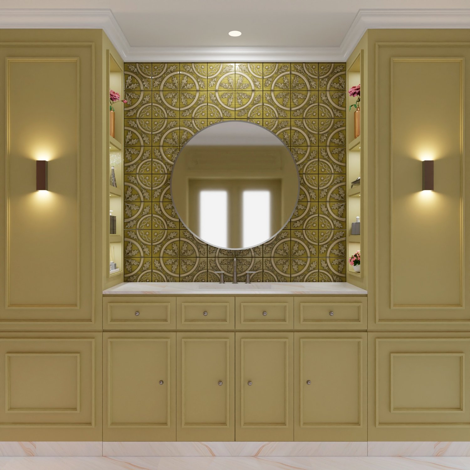 Custom feature wall portfolio placeholder